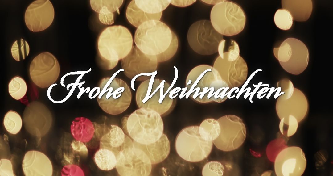 Festive Christmas Greeting with Soft Lights Background