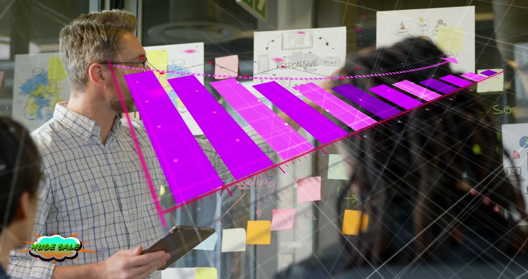 Digital Graph Overlay with Colleagues Cooperating in Office Setting