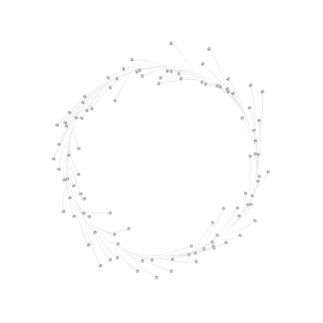 Elegant Grey Wreath on Transparent Background for Beautiful Designs