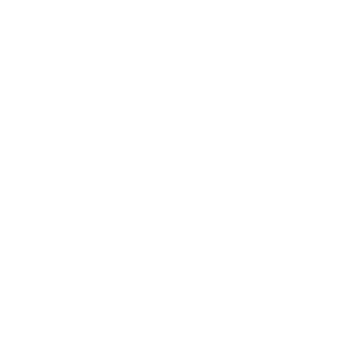 Stylish White Star Pattern Vector Background on Transparent