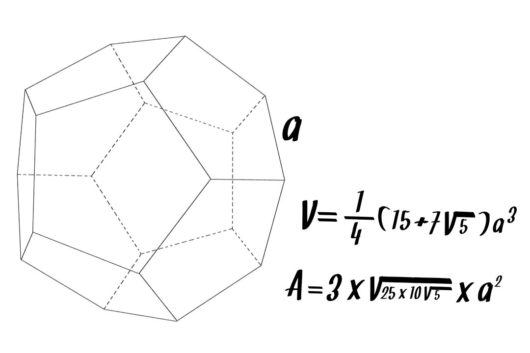 Transparent Math Equations with Geometrical Shapes Background