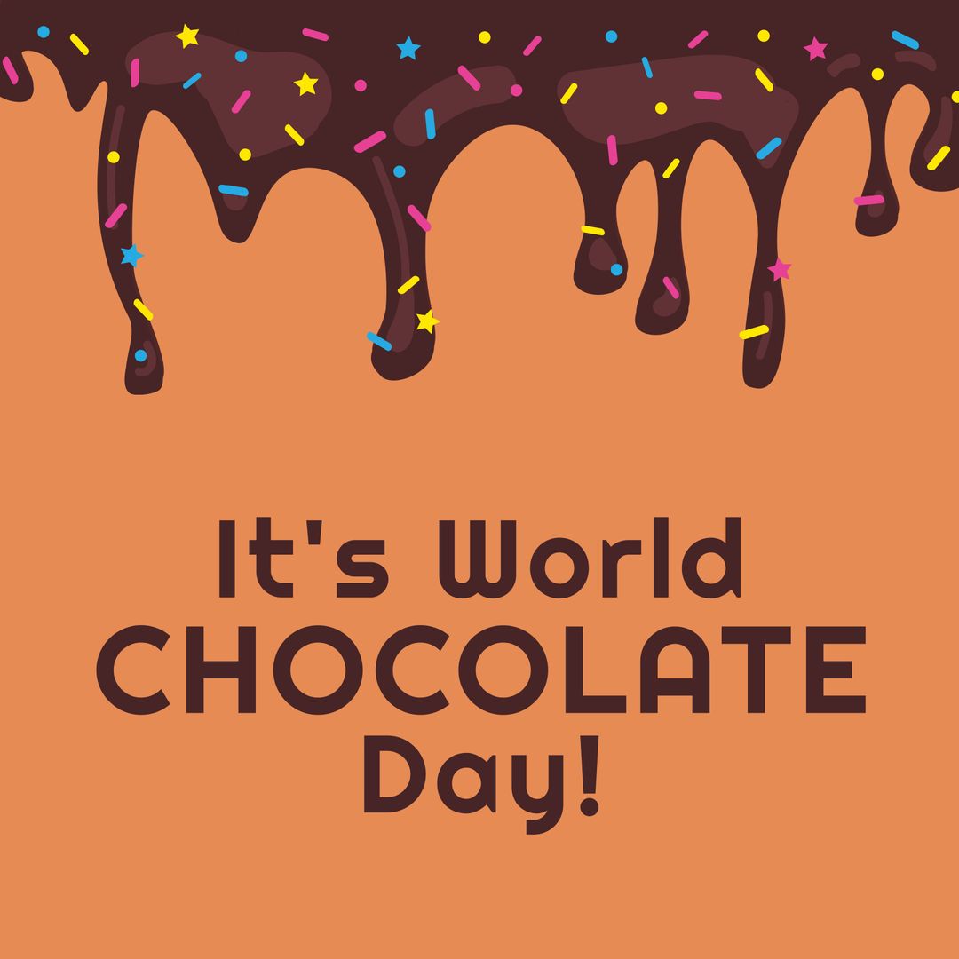 World Chocolate Day Celebration with Colorful Sprinkles