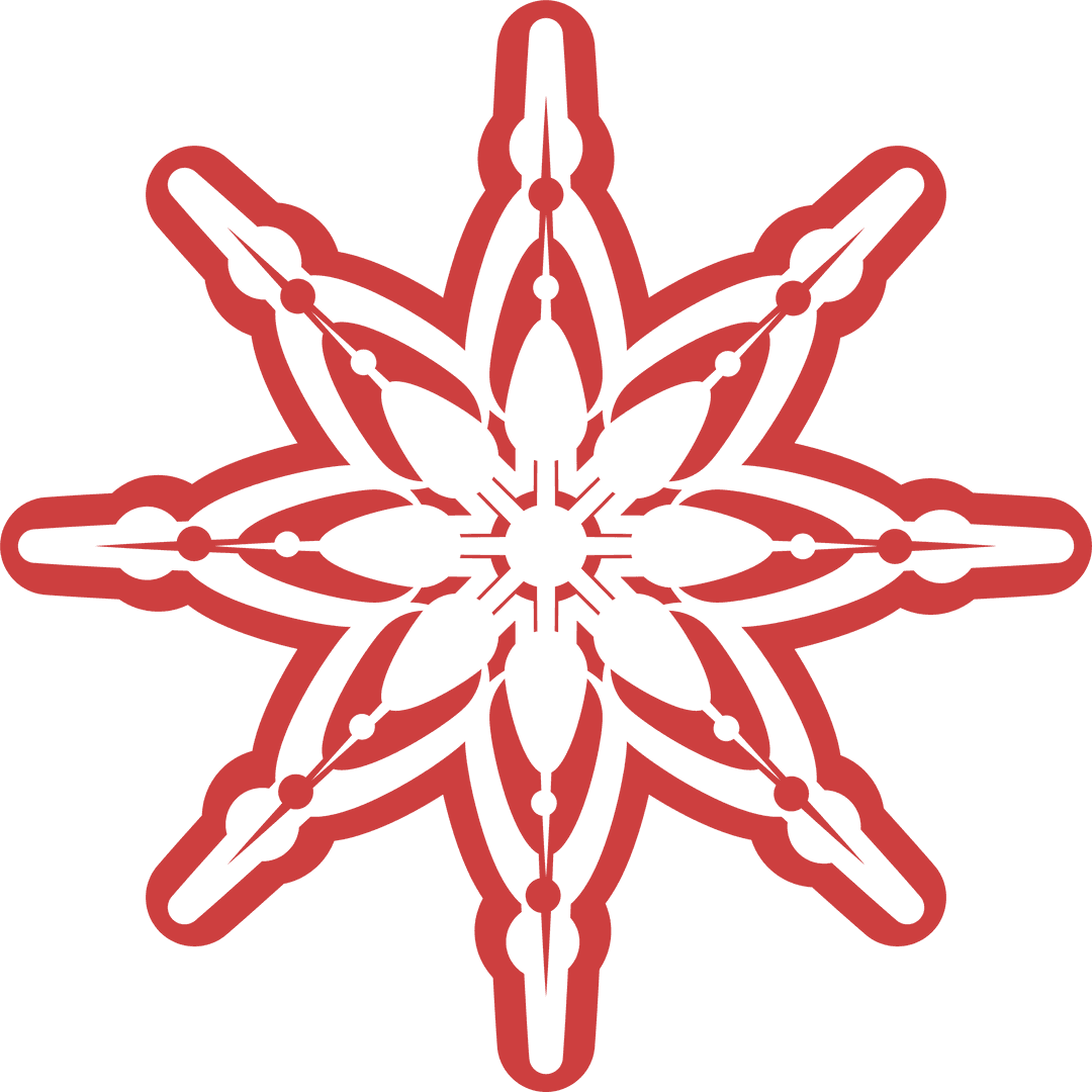 Red Star Shape Digital Illustration on Transparent Background