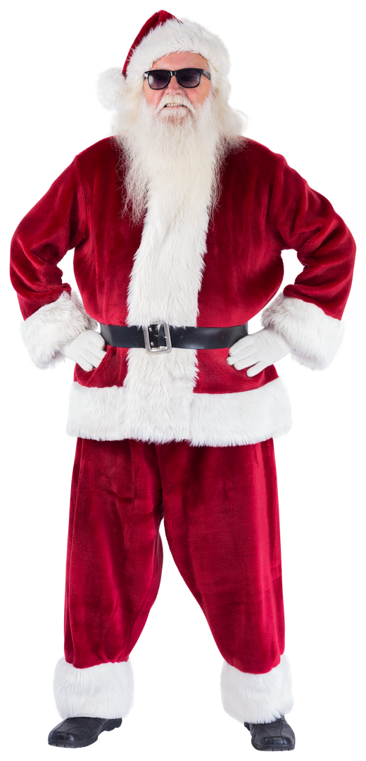 Cool Santa Claus Wearing Sunglasses on Transparent Background - Download Free Stock Images Pikwizard.com