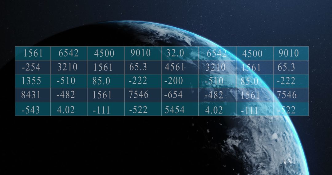 Financial Data Processing Over Earth's Digital Horizon