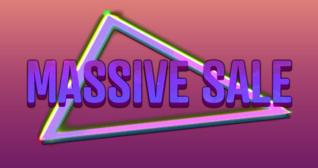 Vibrant Retro Massive Sale Advertisement