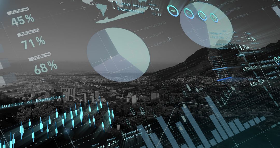 Data Visualization Over Cityscape