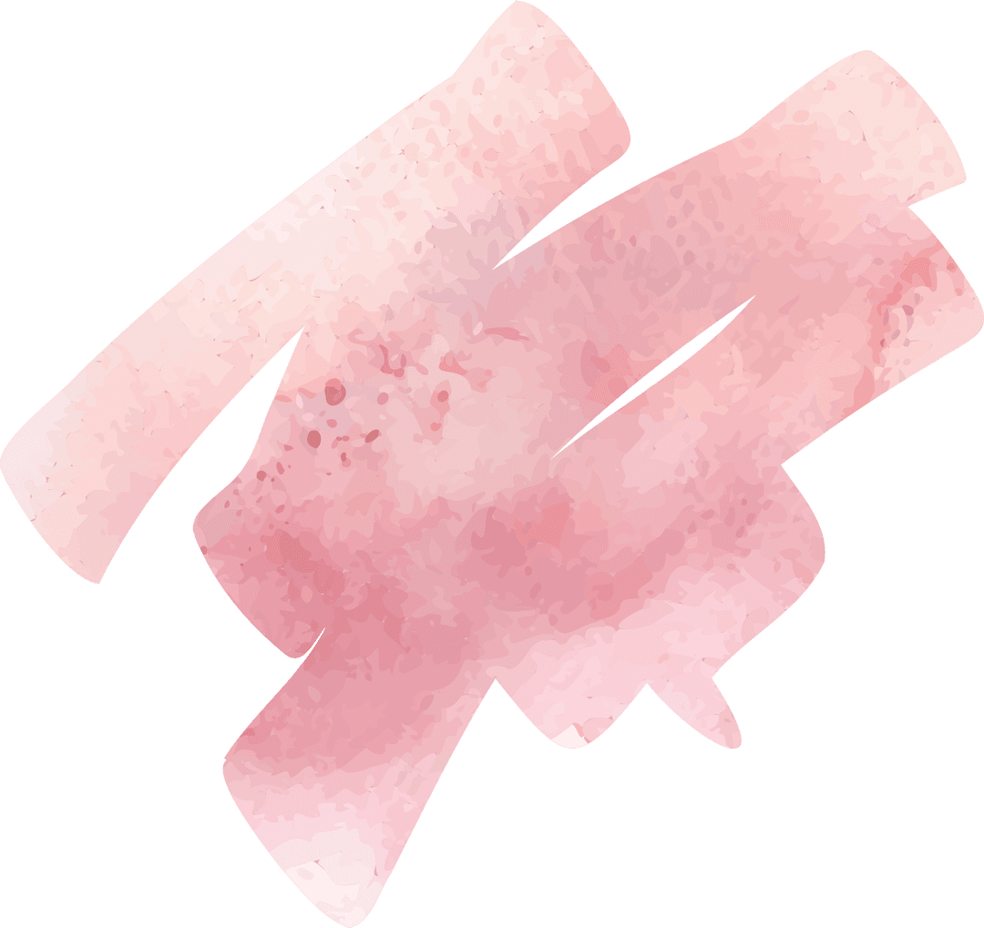 Transparent Abstract Pink Brush Strokes Digital Illustration