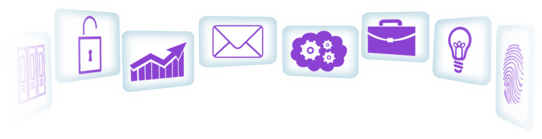 Transparent Vector Business Workflow Icon Set for Finance and Communication