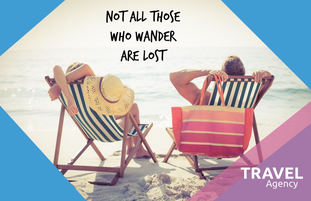 Couple Relaxing on Beach Inspiring Wanderlust and Travel