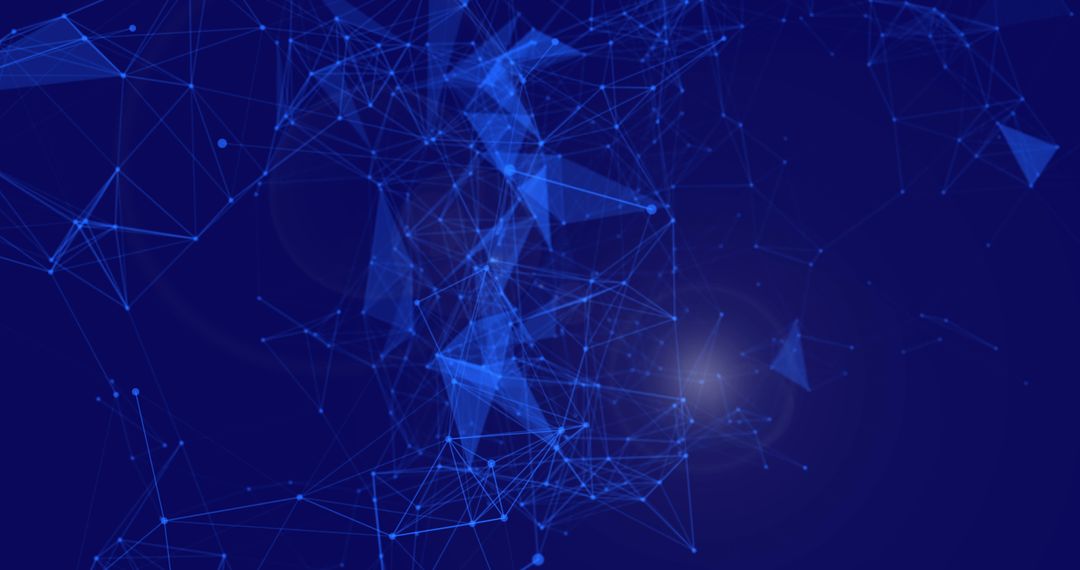 Abstract Blue Digital Network Background Design