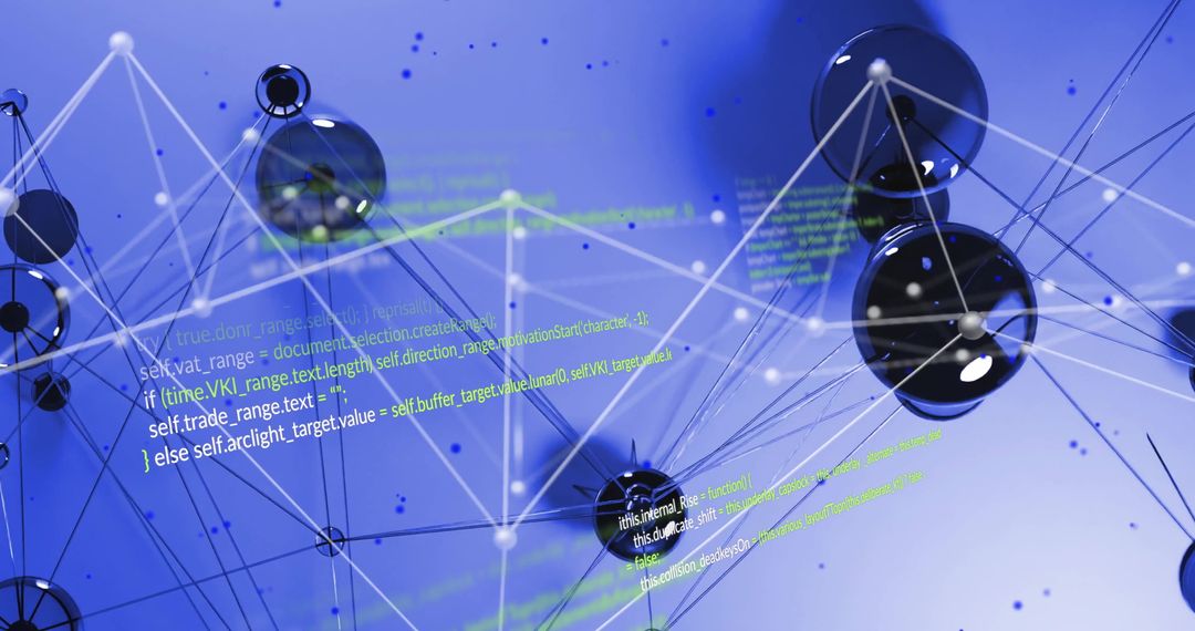 Digital Networks and Global Data Connections Conceptual Graphic