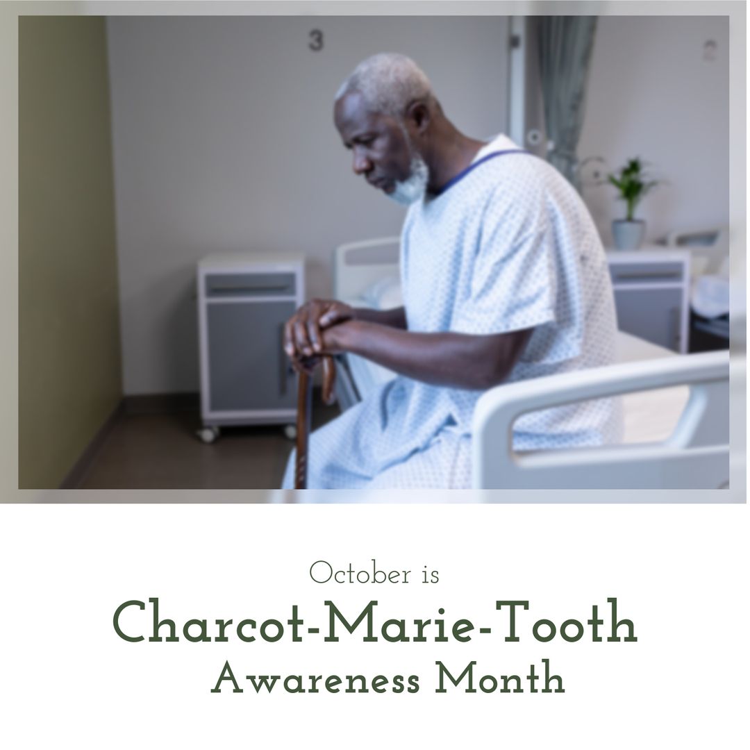 Senior Contemplating During CMT Awareness Month Campaign