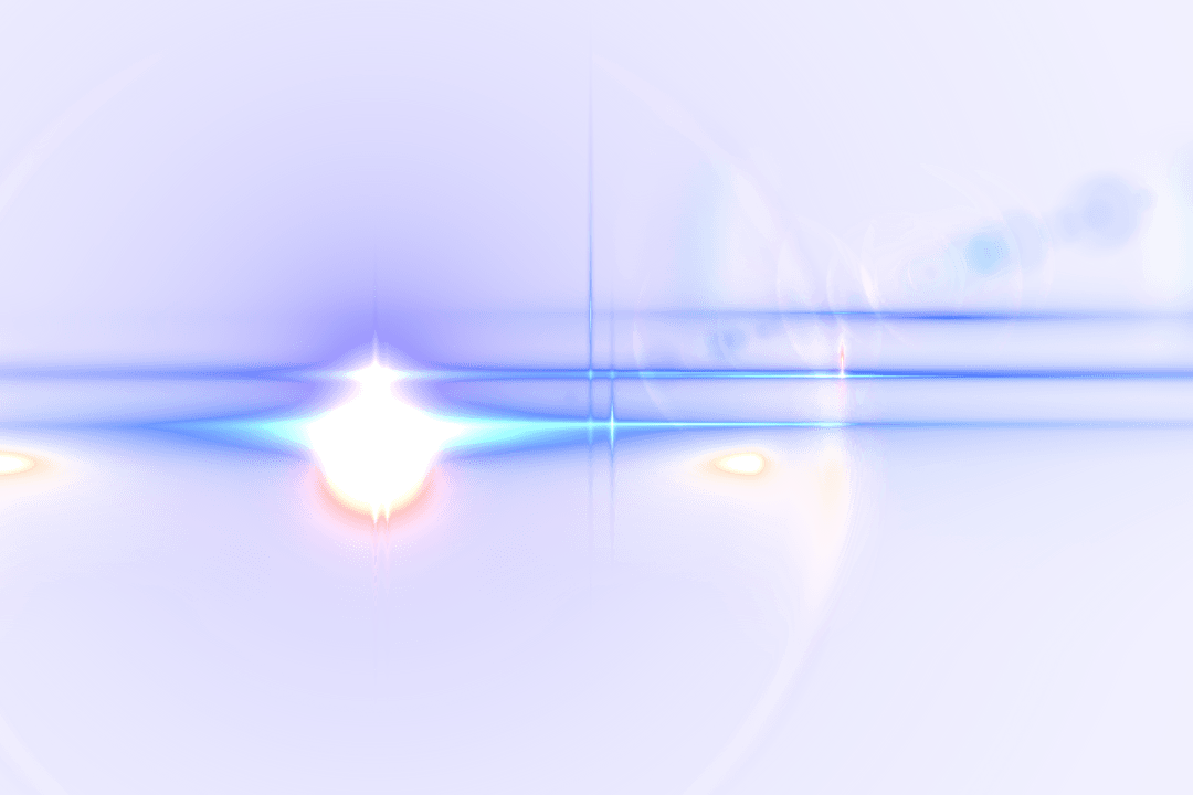 Abstract Optical Light Flares on Transparent Background