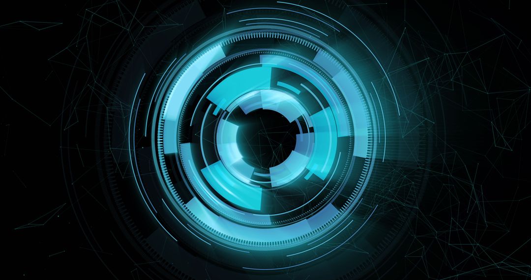 Futuristic Cyber Security Sensor Interface Visualization