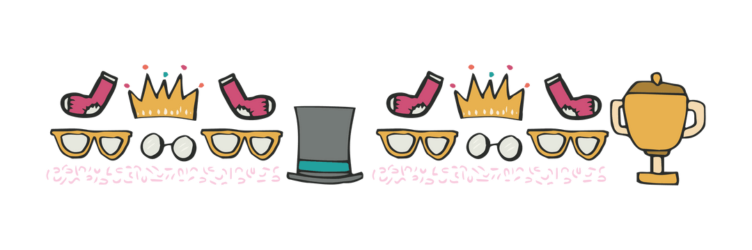 Vector Icons of Clothing and Awards on Transparent Background for Creative Design