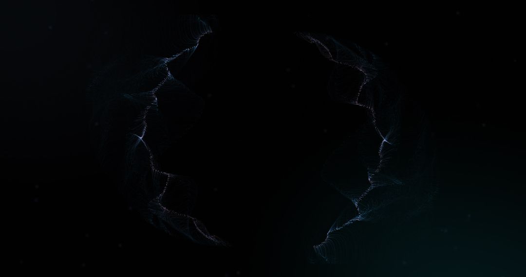 Circular Blue Smoke Motion on Green to Black Gradient