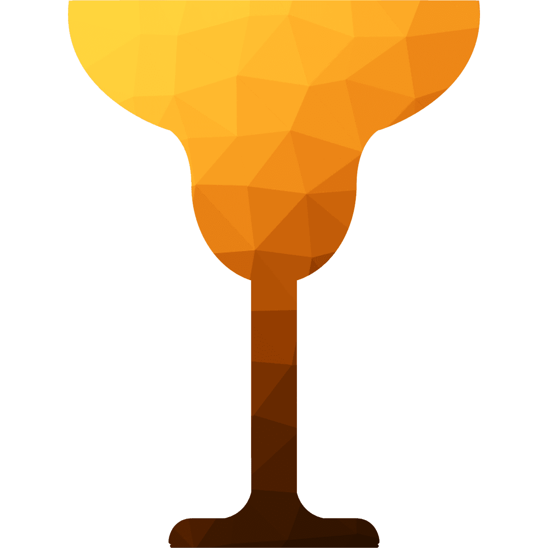 Amber Transparent Art Deco Mosaic Glass Design