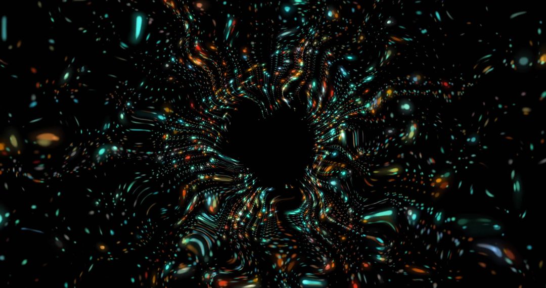 Dynamic Abstract Light Patterns with Vivid Colors