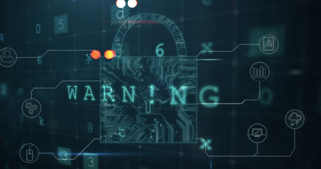 Digital Security Interface with Warning Alert