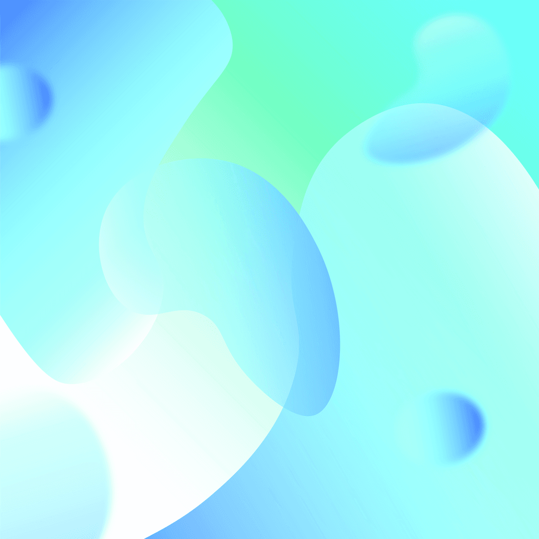 Transparent Abstract Blue Shapes Illustration on Vector Background