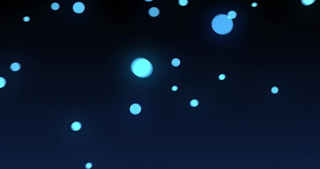 Glowing Blue Dots against Dark Background Animation