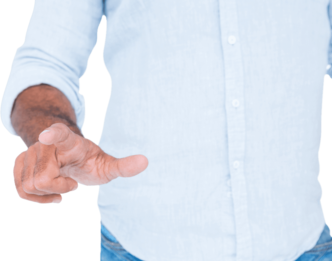 Man Pointing Forward Transparent PNG Gesture