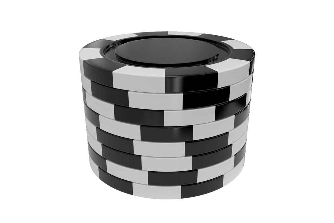 Stack of Transparent Black and White Gambling Chips - Download Free Stock Images Pikwizard.com