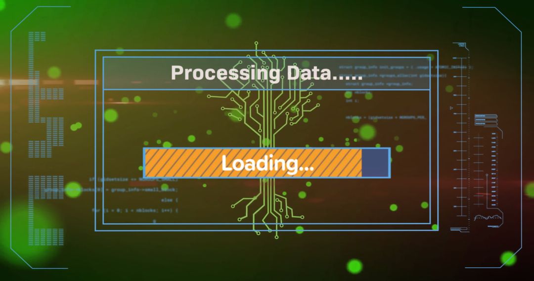 Digitally Generated Data Processing Display with Circuit Design - Free Images, Stock Photos and Pictures on Pikwizard.com