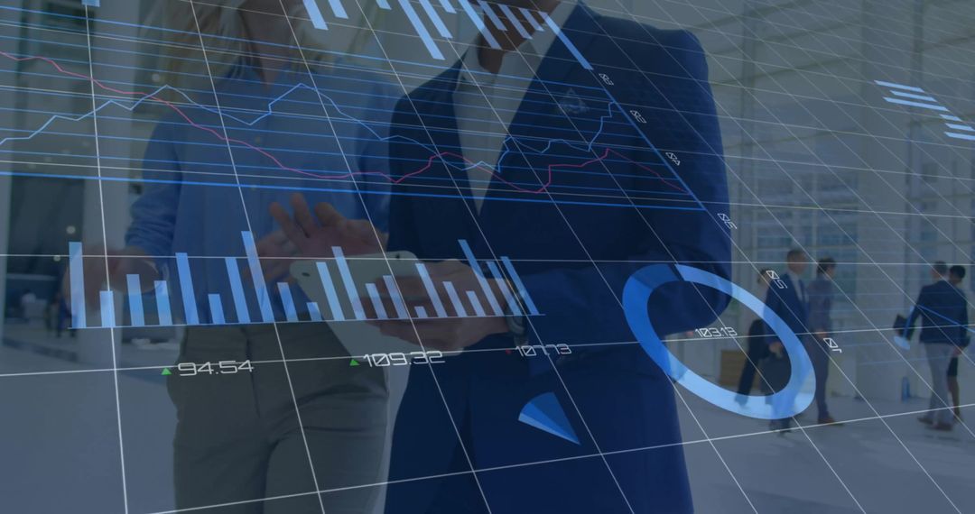 Global Business and Data Processing Concept with Diverse Professionals