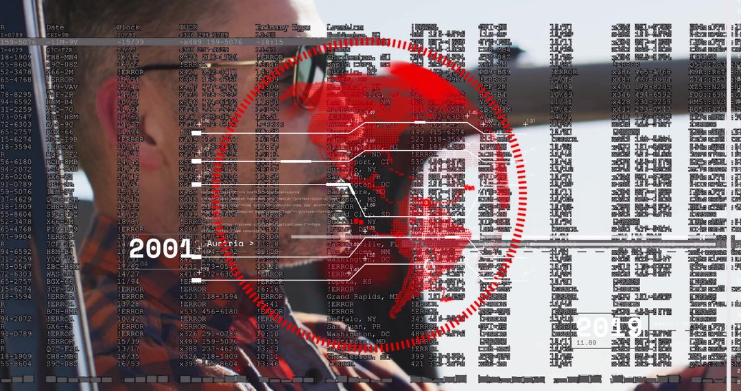 Pilot Navigating Aircraft with Digital Interface in Modern Aviation Cockpit Concept