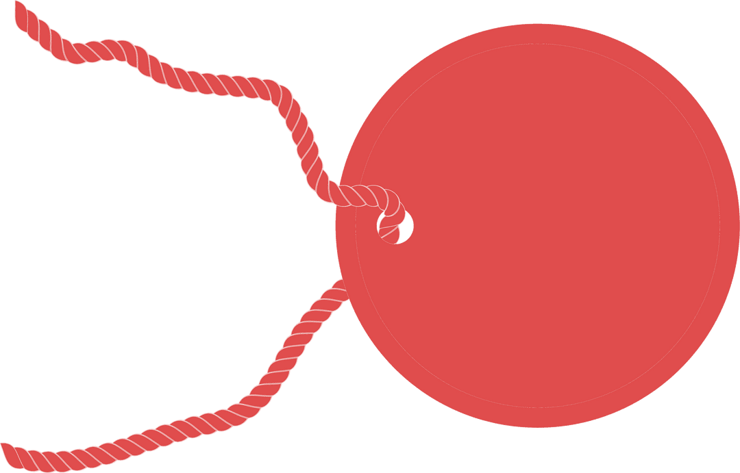 Minimalistic Transparent Red Label with Twine String - Download Free Stock Images Pikwizard.com
