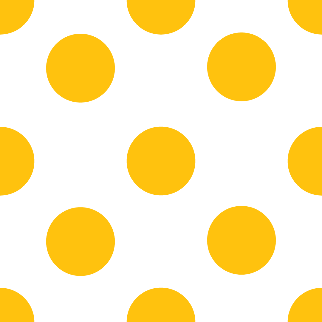Seamless Yellow Circles on Transparent Background for Design