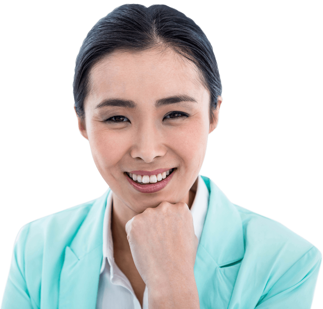 Smiling Professional Woman with Transparent Background