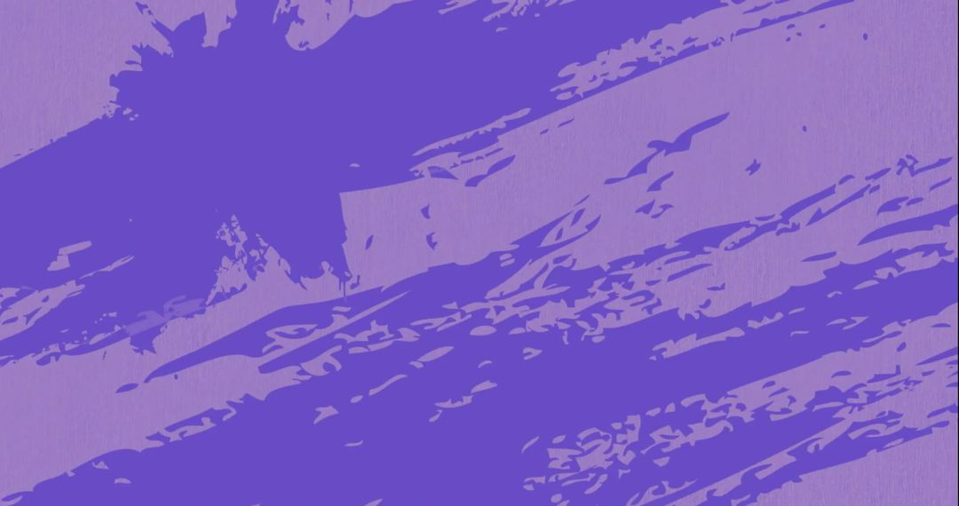 Abstract Purple Background with Dynamic Brushstrokes