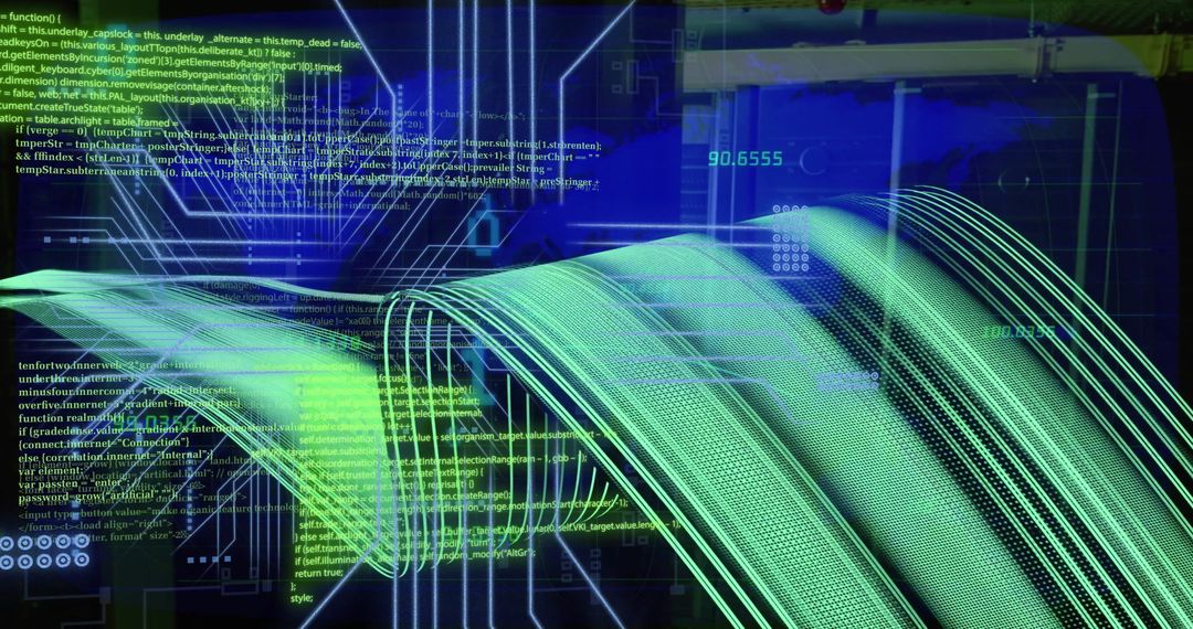 Futuristic Circuit Board with AI and Data Science Theme