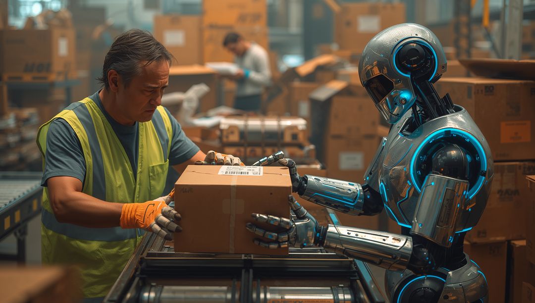 Human Robot Collaboration in Modern Warehouse Environment