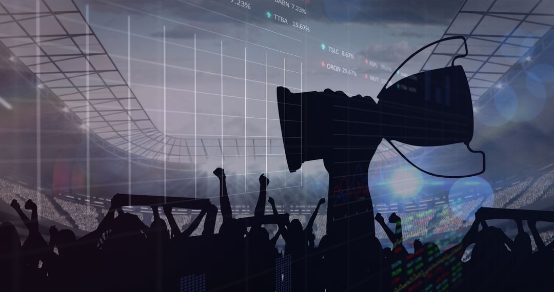 Victory and Data: Cheering Fans with Winning Trophy Overlay