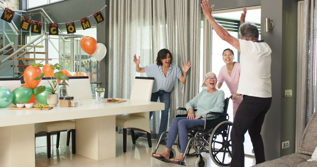 Joyful Welcome at Physiotherapy Center