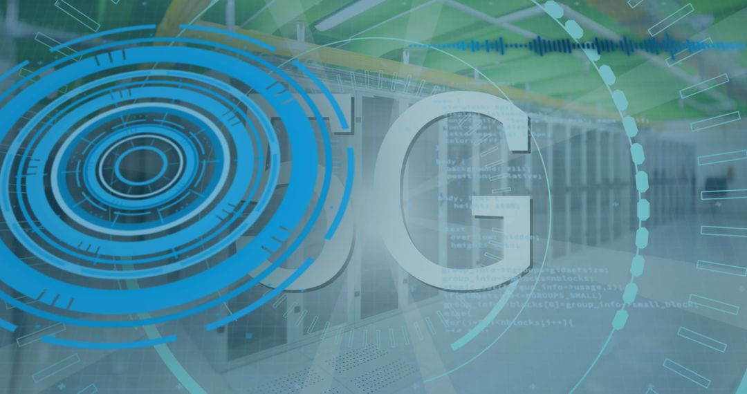 Futuristic 5G Network Technology with Data Servers