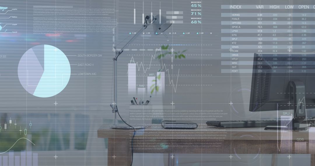 Digital Interface with Statistical Data in Modern Office