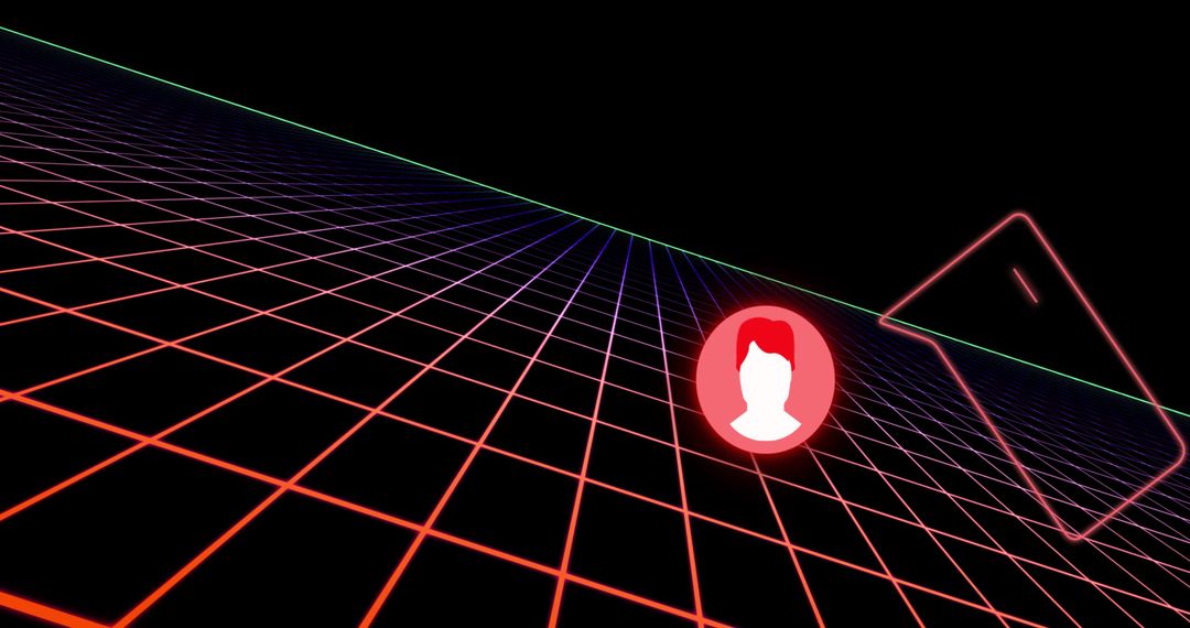 Futuristic Social Media Digital Interface Background