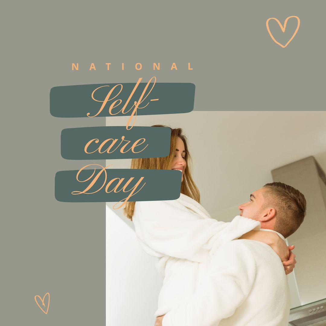 Couple Enjoying National Self-Care Day at Home