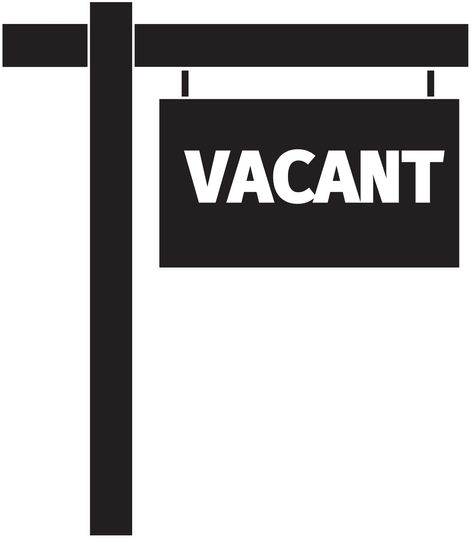 Transparent Vacant Signboard for Accommodation and Vacancy