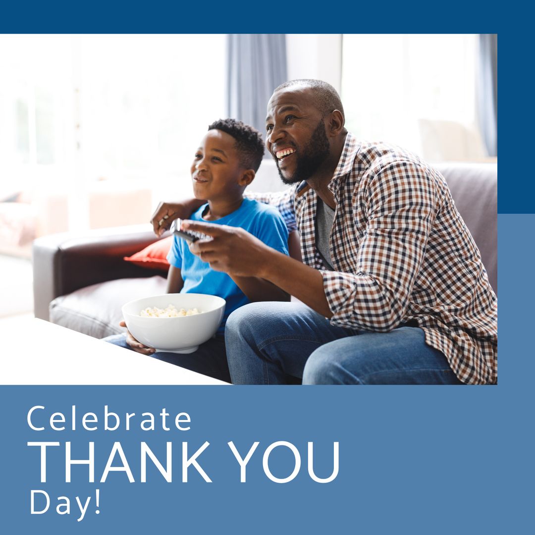 Father and Son Quality Time on Thank You Day Celebration