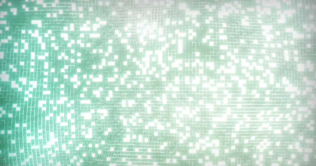 Abstract Digital Interface with Moving Tile Pattern