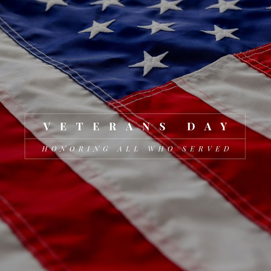 Veterans Day Tribute with USA Flag Background - Download Free Stock Templates Pikwizard.com