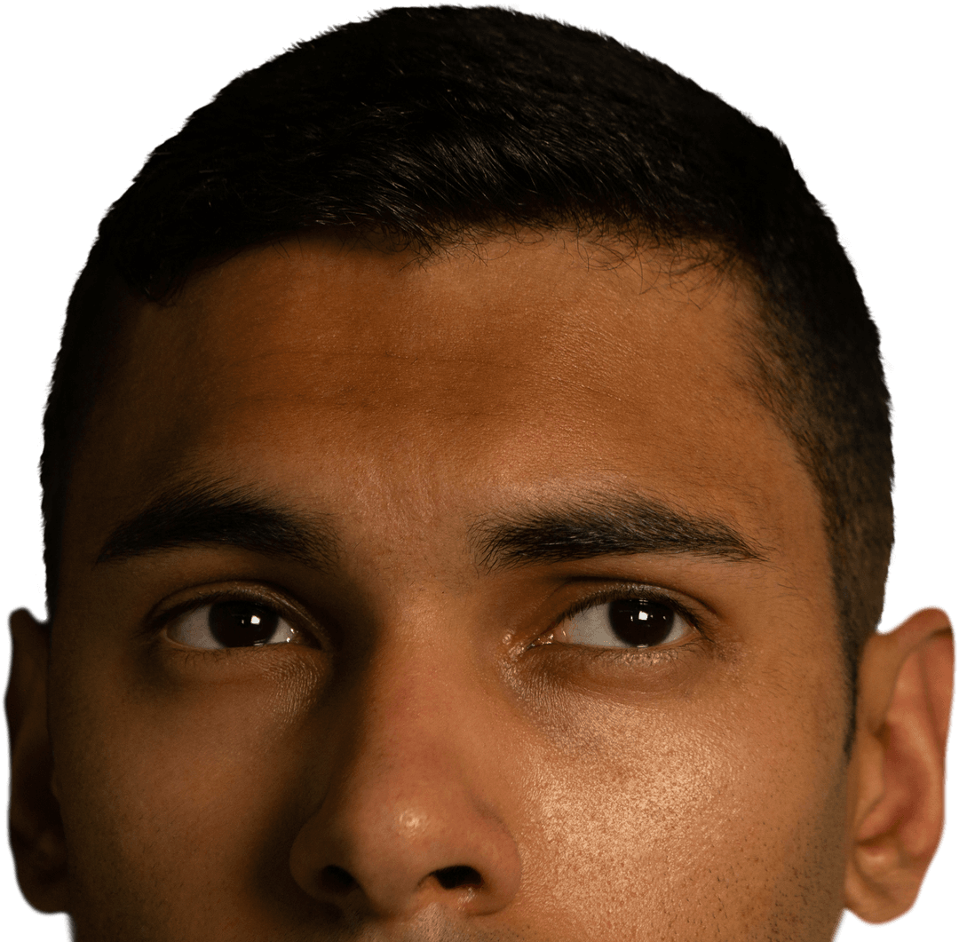 Transparent Face Highlighting Male Eyes Expression