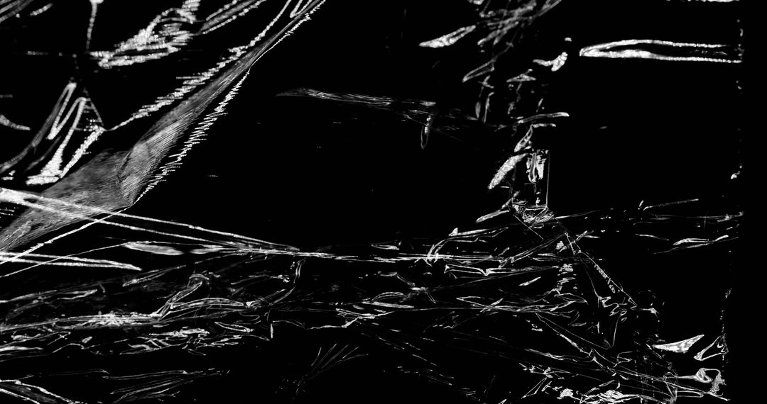 Abstract Moving Shapes on Black Background Digital Art