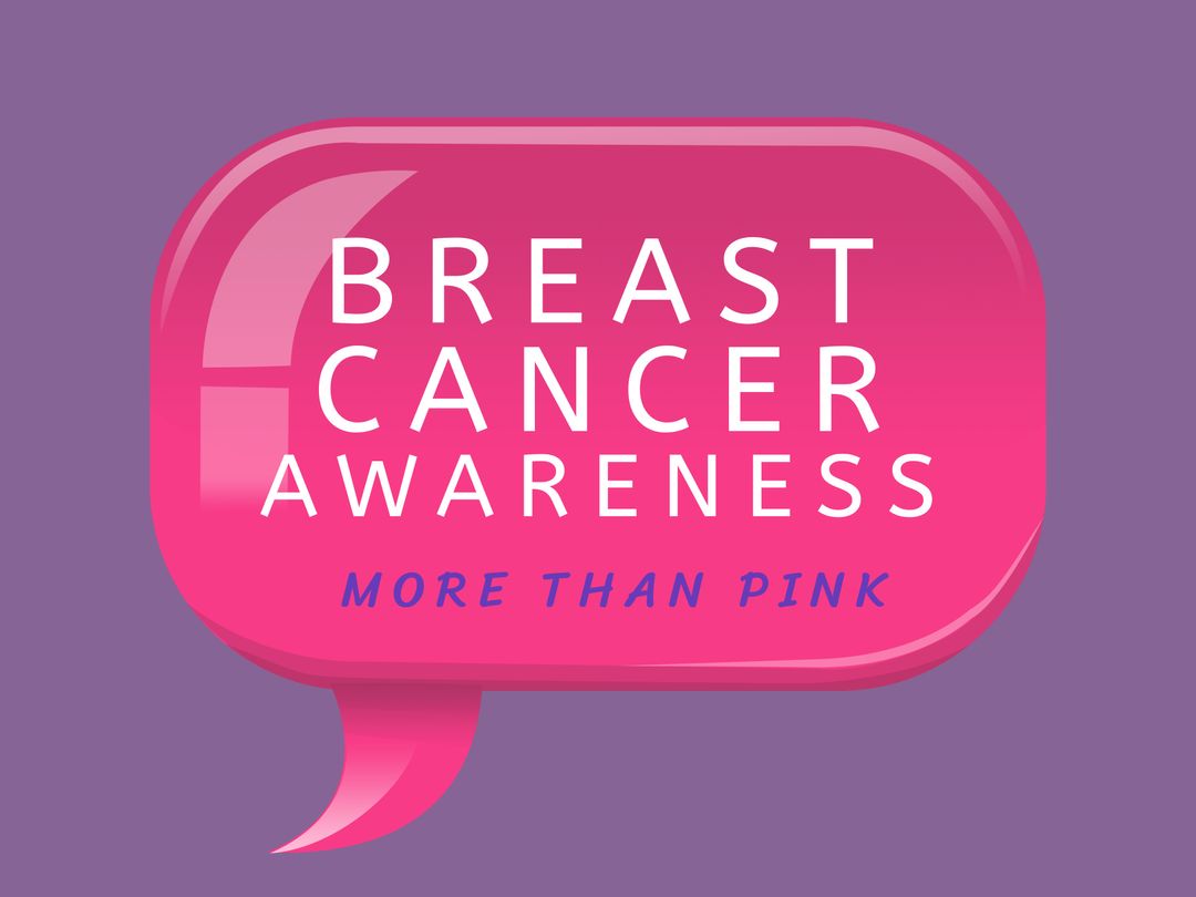 Breast Cancer Awareness More Than Pink Campaign Message - Download Free Stock Templates Pikwizard.com